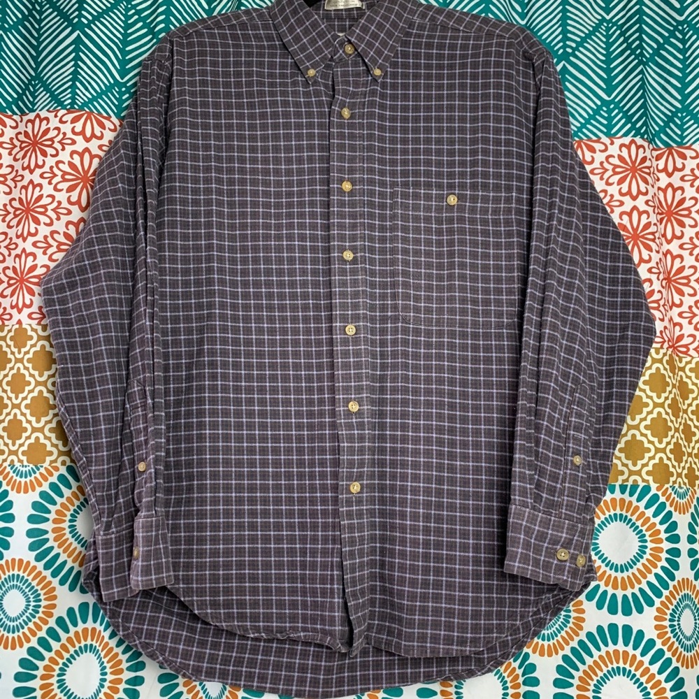 Vintage Bill Blass Checkered Flannel